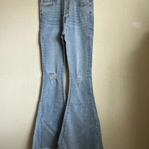 Light Blue Flared Women Jeans